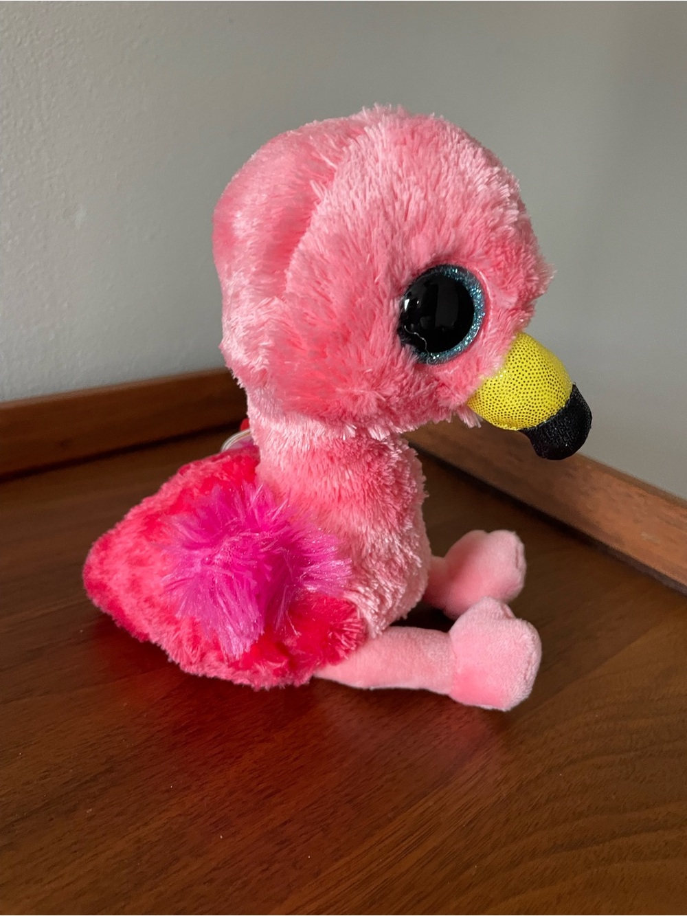 Plush Pink Flamingo Small Pet Toy - Soft Cheery Playmate
